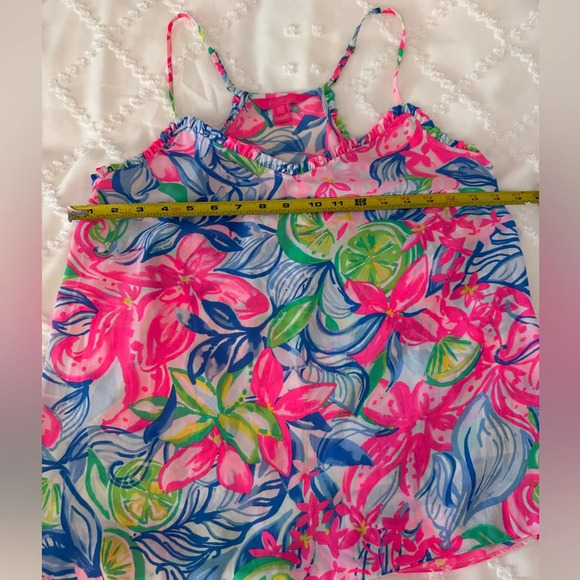 Lilly Pulitzer Ruffle Dusk Tank in Havana Cocktail - Picture 2 of 3